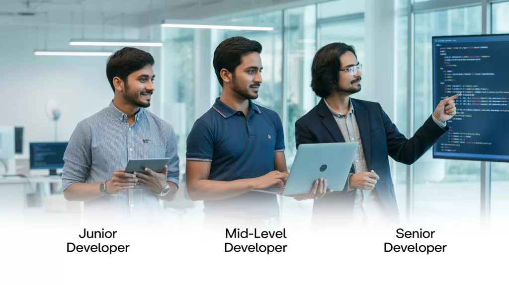 developers with different experience level